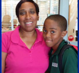 Ms. Donnis Osbey and her son Jeremiah